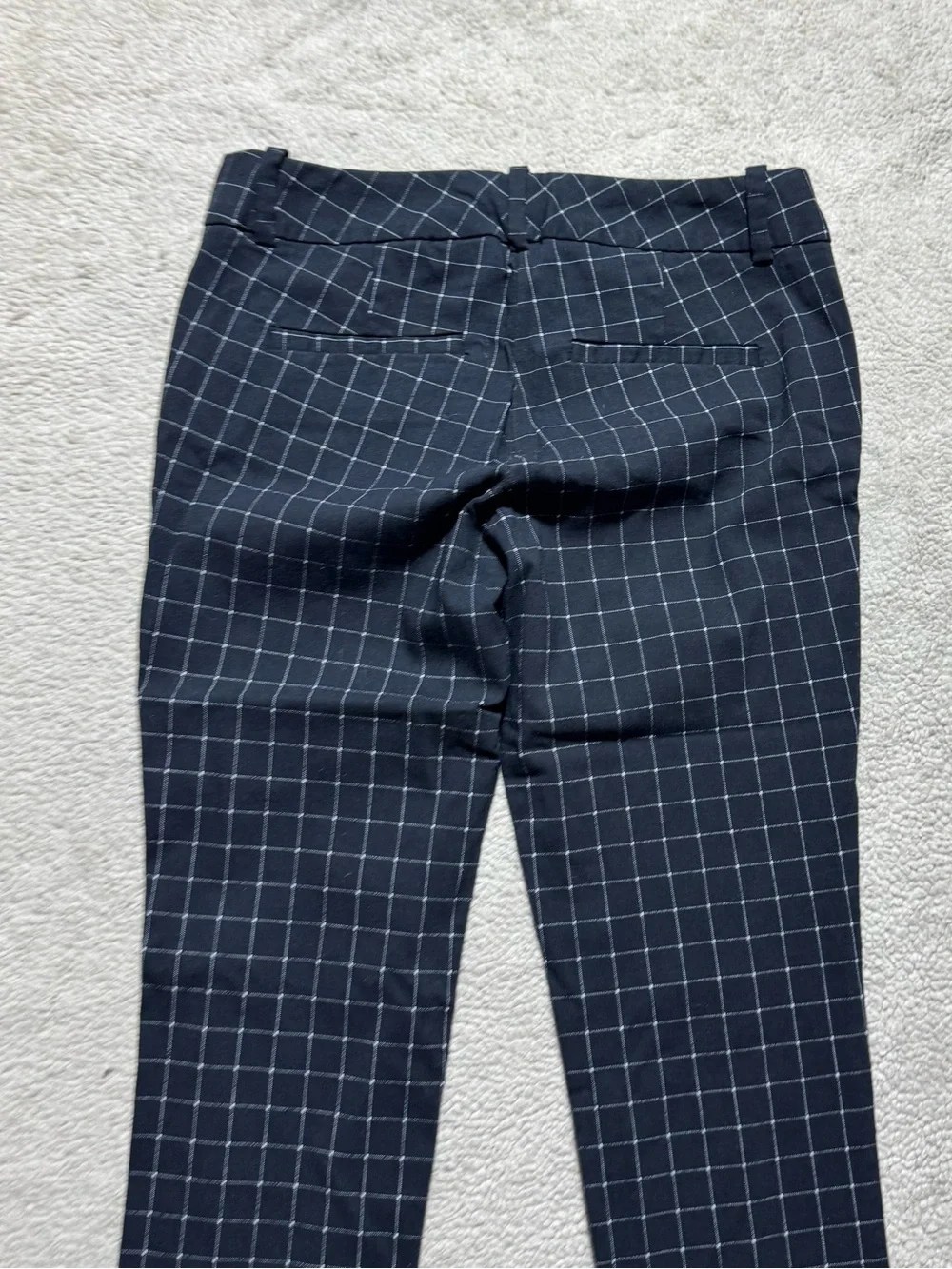 The Limited Pants Womens 0 Ideal Stretch Black White Plaid Low Rise Dress Slacks - Picture 10 of 14